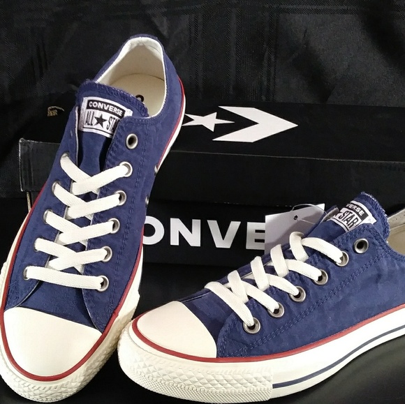 NIB! Converse Ox Midnight Navy/Garnet/Egret - Picture 2 of 5